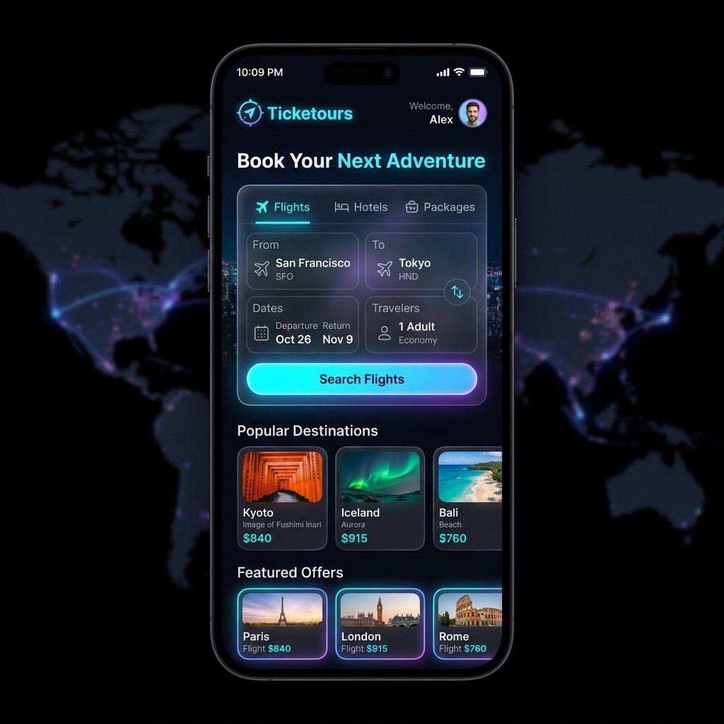 Ticketours screenshot 1